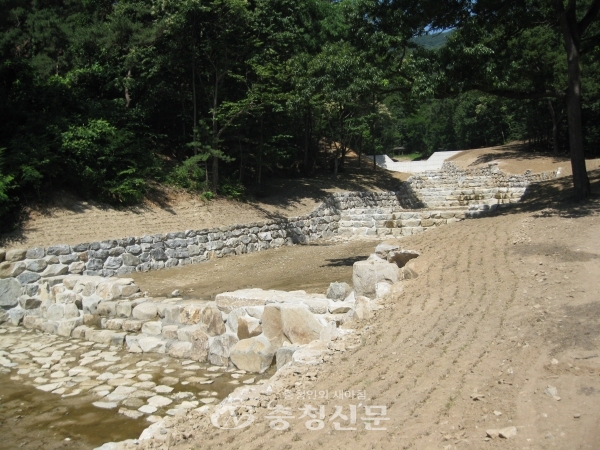 폭우피해지 산사태 복구사업 완료 전경(목천읍 교촌리)