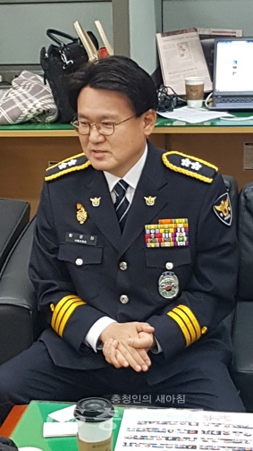 황운하 대전지방경찰청장(사진=이성현 기자)
