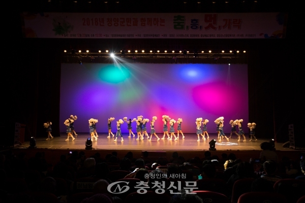 청양한국무용예술단의 춤, 흥, 멋, 가락 공연장면
