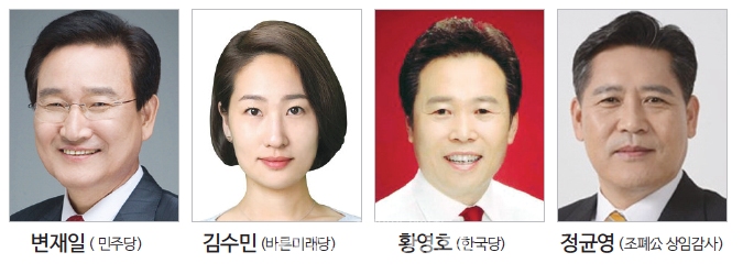 청원구 21대 총선 후보자들. (사진=충청신문DB)
