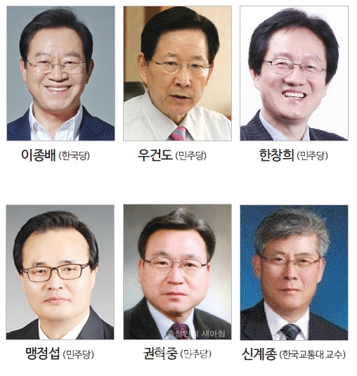 충주 21대 총선 후보자들. (사진=충청신문DB)