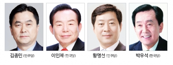 논산·계룡·금산 21대 총선 후보자들. (사진=충청신문DB)