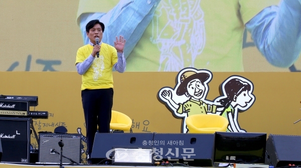 조승래 민주당 대전시당위원장이 인사말을 하고 있다. (사진=민주당 제공)