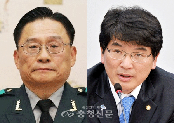 좌측부터 박찬주前 육군대장, 박완주 국회의원(사진=충청신문DB)
