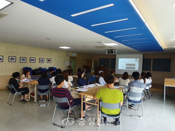 20일 유성구보건소는 생물테러모의훈련 대비 사전교육을 실시했다.(사진=유성구 제공)