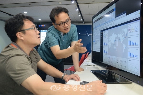 한국전자통신연구원(ETRI)은 많은 양의 데이터가 흩어져 있는 개별 저장공간들을 한 개의 플랫폼에서 안전하게 관리할 수 있는 클라우드 스토리지 통합 솔루션(CiS)기술을 개발하는데 성공했다고 밝혔다. (사진=ETRI)