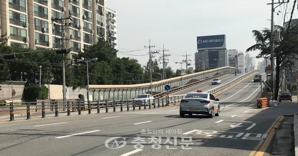 대전도시철도 2호선 트램 지하화 구간인 서대전육교.(사진=한유영 기자)