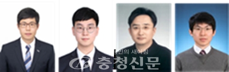 사진 좌측부터 조성재 박사과정, 이원석 BK 연구교수, 홍정화·박진성 교수