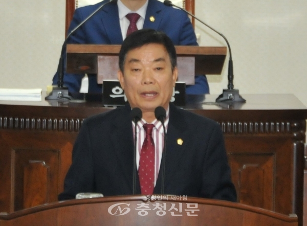구정질문하는 이정수 중구의회 의원. (사진=중구의회 제공)
