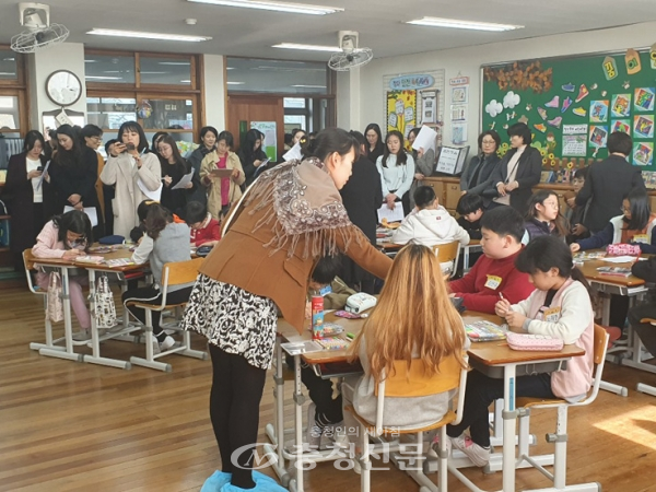 대전영양교사연구회가 장대초등학교에서 진행한 공개 수업