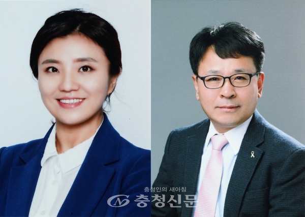 바른미래당 김소연(왼쪽) 시의원과 오광영 시의원. (사진=충청신문DB)