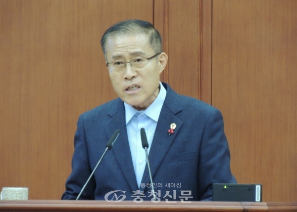 이종호 대전시의원이 8일 제247회 임시회 5분 발언을 통해 대전문화재단 의혹에 대해 비판을 가했다. (사진=이성현 기자)
