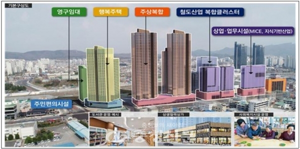 대전시 쪽방촌 공공주택사업 기본구상도.(사진=대전시 제공)