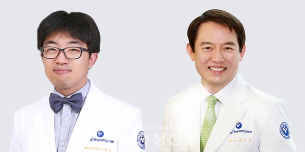 왼쪽부터 이현승 교수, 송민호 교수. (사진=충남대병원 제공)