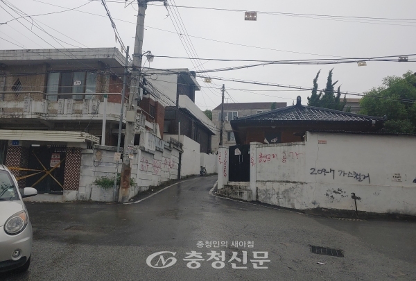 이주가 83% 진행된 대전 중구 선화B구역. (사진=김용배기자)