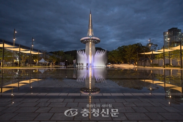 새단장 마친 엑스포공원 한빛탑 광장.(사진=대전마케팅공사 제공)