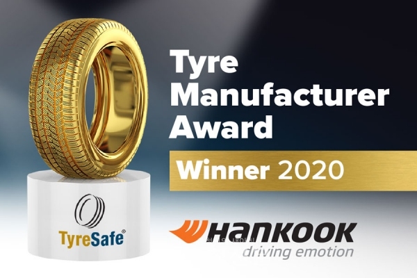 한국타이어가 영국 '2020 타이어세이프 어워드(TyreSafe Awards)'를 2년 연속 수상했다. (사진=한국타이어제공)