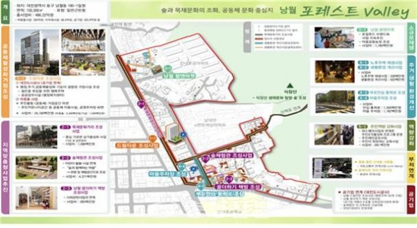 대전 동구 낭월동 도시재생뉴딜사업 사업계획도.(사진=대전시 제공)