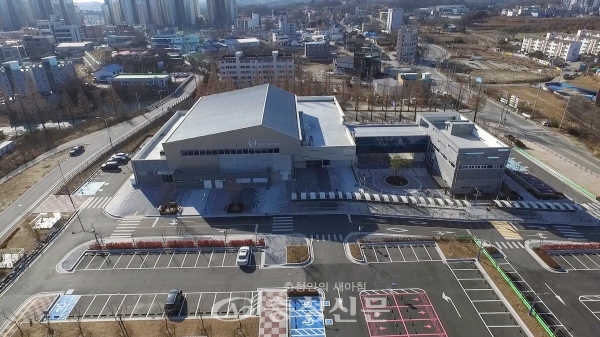 송악문화스포츠센터 항공 사진 (당진시 제공)