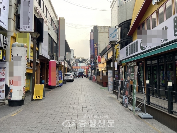 대전 대흥동 먹자골목 거리.(사진=한은혜 기자)