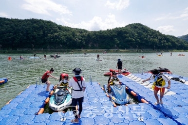 단양 레이크파크 페스티벌 축제장 (사진=김해인 기자)