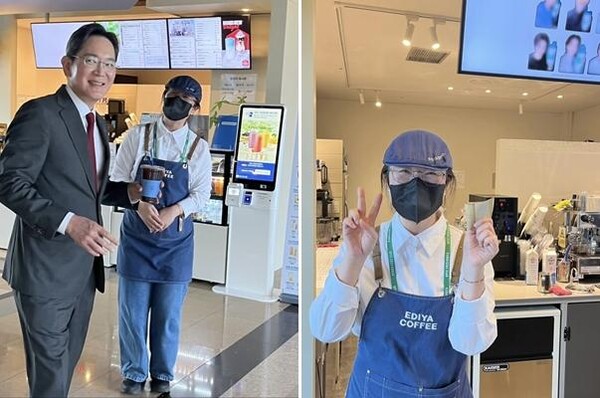  경주 한 카페에서 일하는 직원이 이재용 삼성전자 회장에게 반가움의 커피를 건넨 뒤  현금 5만원을 받았다는 후기가 화제다. SNS 캡쳐