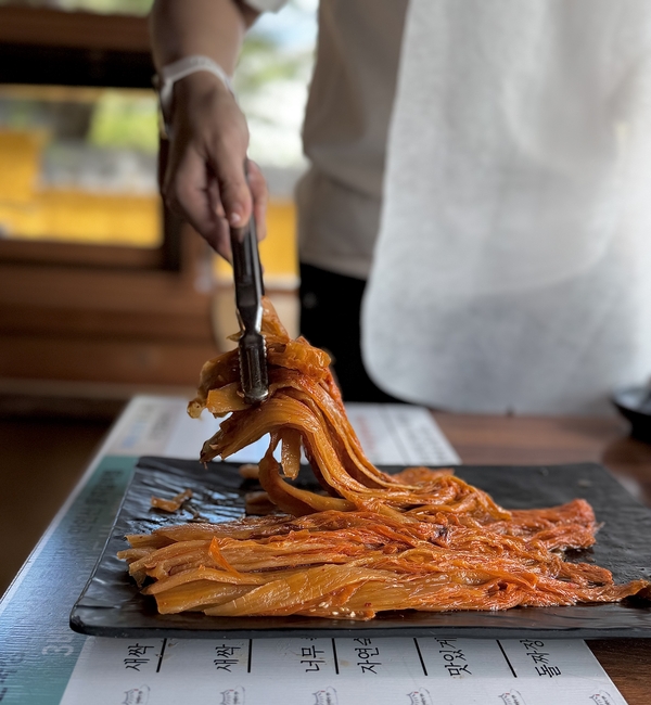 산내돌짜장의 묵은지(사진=김해인 기자)
